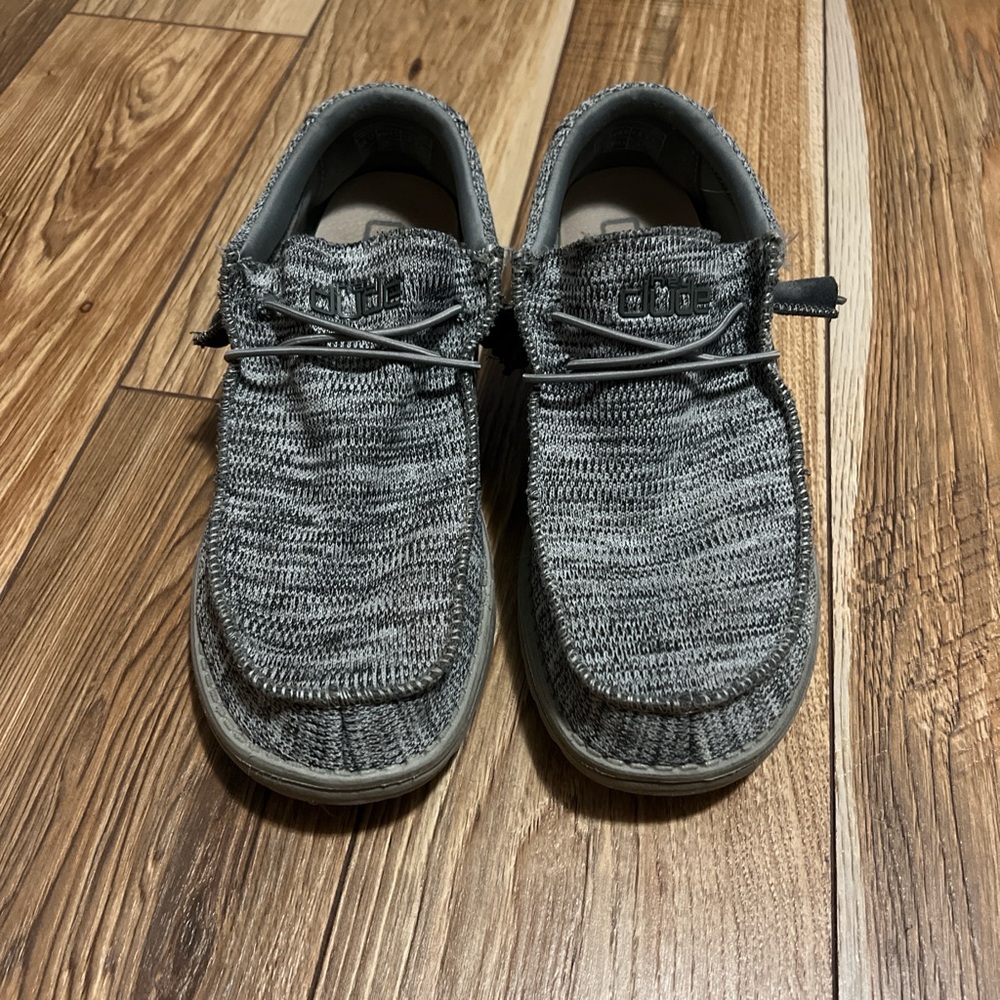 Hey Dude Gray Knit Casual Shoes
